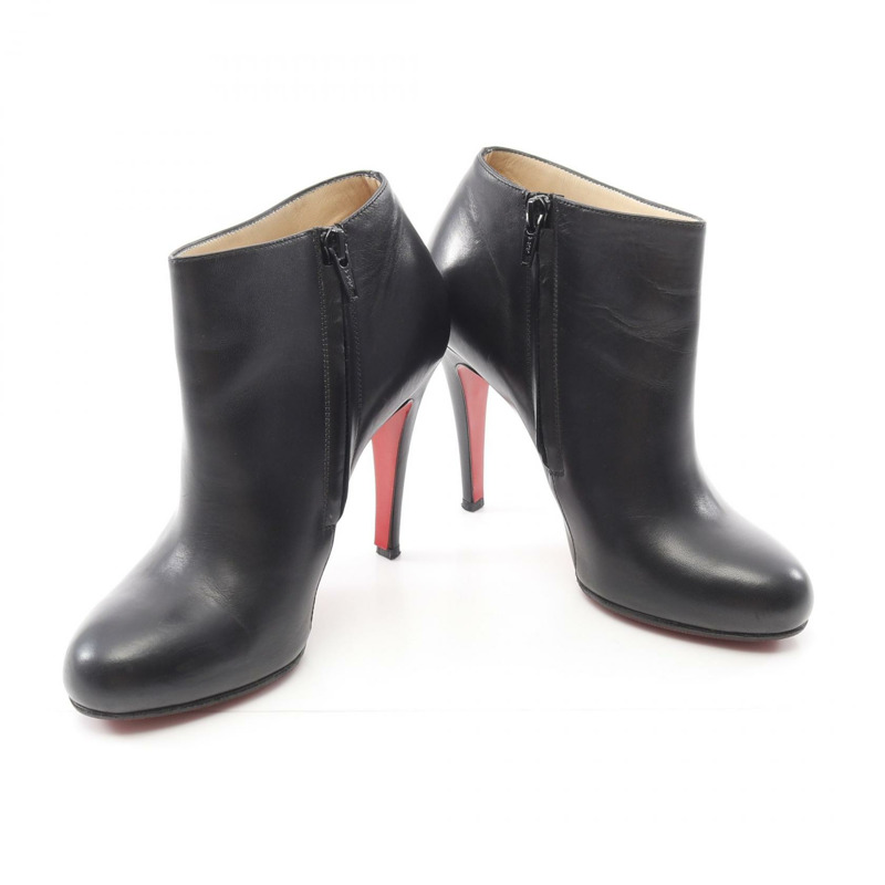 Christian Louboutin 短靴 #37 鞋 高跟鞋 皮革 黑色 二手 女士-2