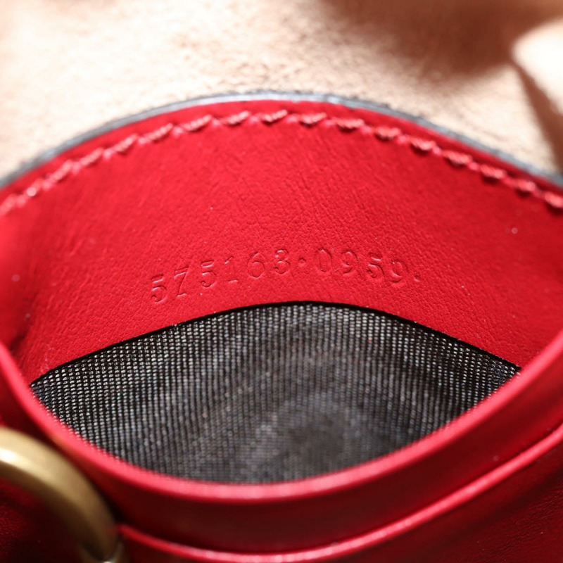 【日本直送】GUCCI 鏈條單肩包 皮革 紅金色 575163 正品 135268M-10