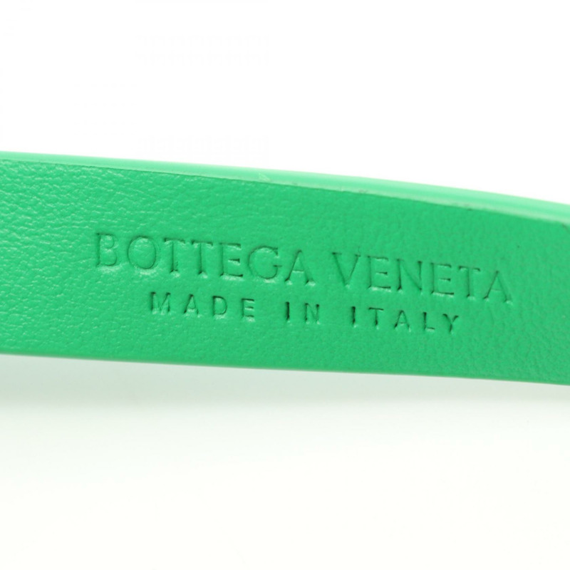 BOTTEGA VENETA 三角腰帶 680342V1C31372285 皮革 綠色 全新 女款-3