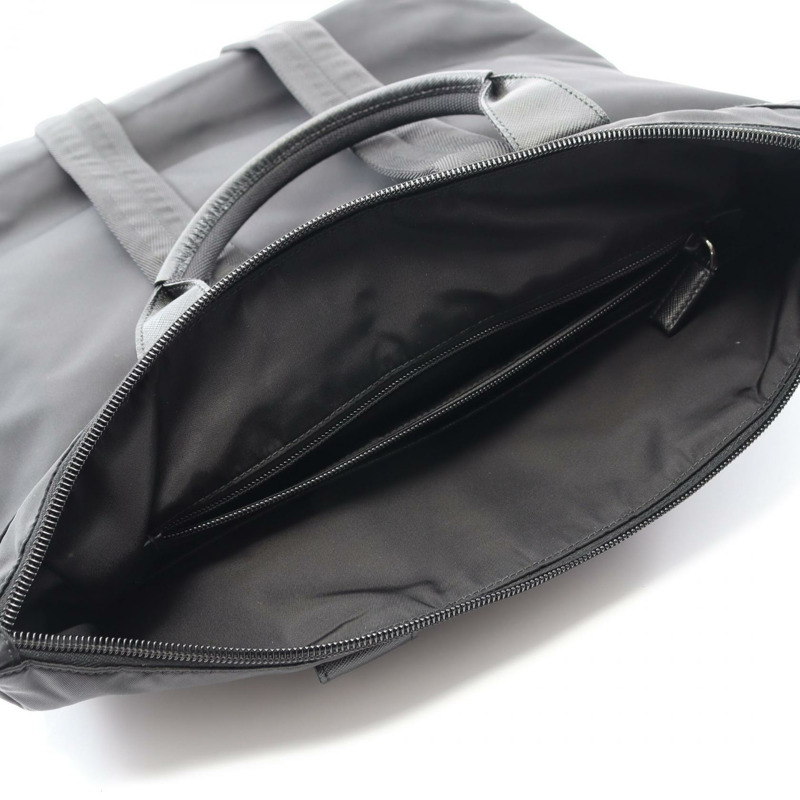 PRADA TESSUTO MONTAGN Rucksack 背包 2VG053 尼龍 Saffiano 皮革 黑色-4