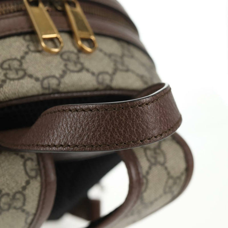【日本直送】GUCCI GG Supreme Disney 合作款背包 PVC 米金色 552884 Auth141154M-6