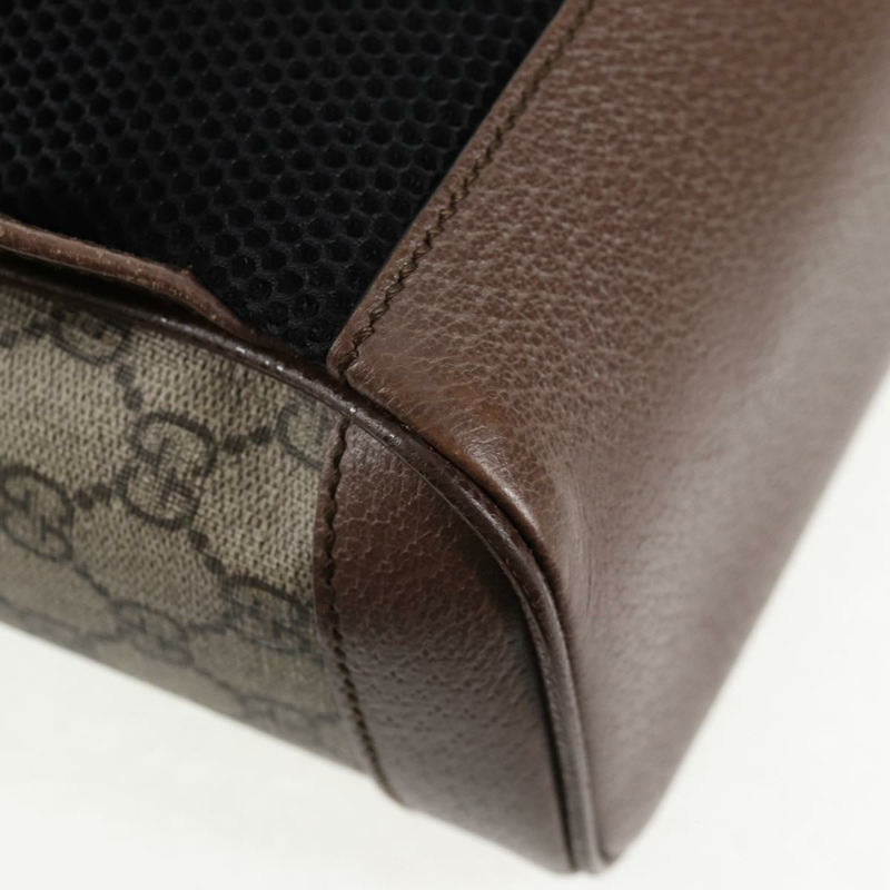 【日本直送】GUCCI GG Supreme Disney 合作款背包 PVC 米金色 552884 Auth141154M-17