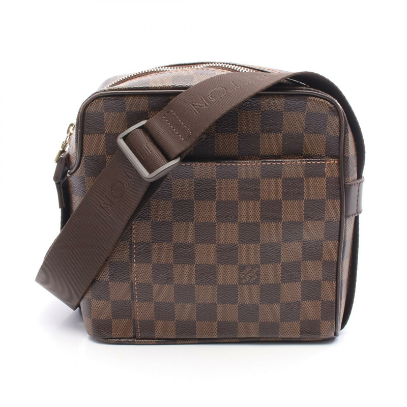 LOUIS VUITTON Olaf PM 單肩斜背包 N41442 Damier Ebene 帆布 二手 LV-0