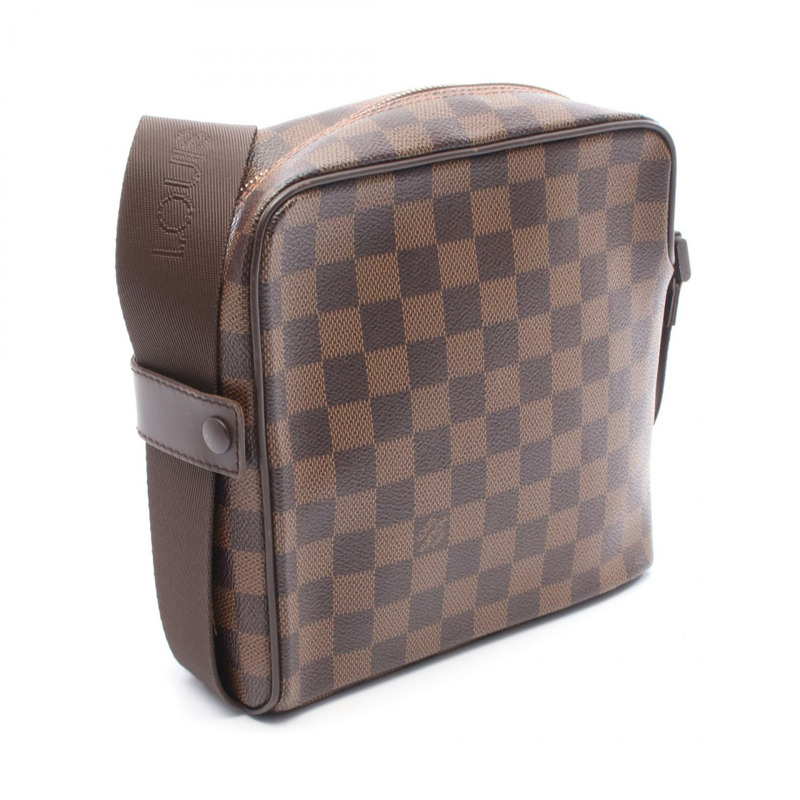 LOUIS VUITTON Olaf PM 單肩斜背包 N41442 Damier Ebene 帆布 二手 LV-1