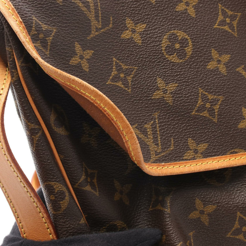 LOUIS VUITTON Saumur 35 單肩斜背包 M42254 Monogram 帆布 二手 女士-11
