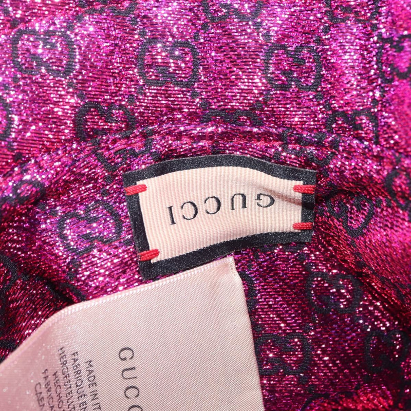 【日本直送】GUCCI 漁夫帽 尼龍 S 粉紅色 697361 正品 am9146V-7