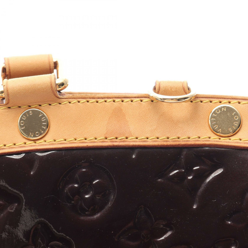LOUIS VUITTON Brea GM 單肩托特包手提包 M91616 Vernis 皮革 Amarante 二手-5
