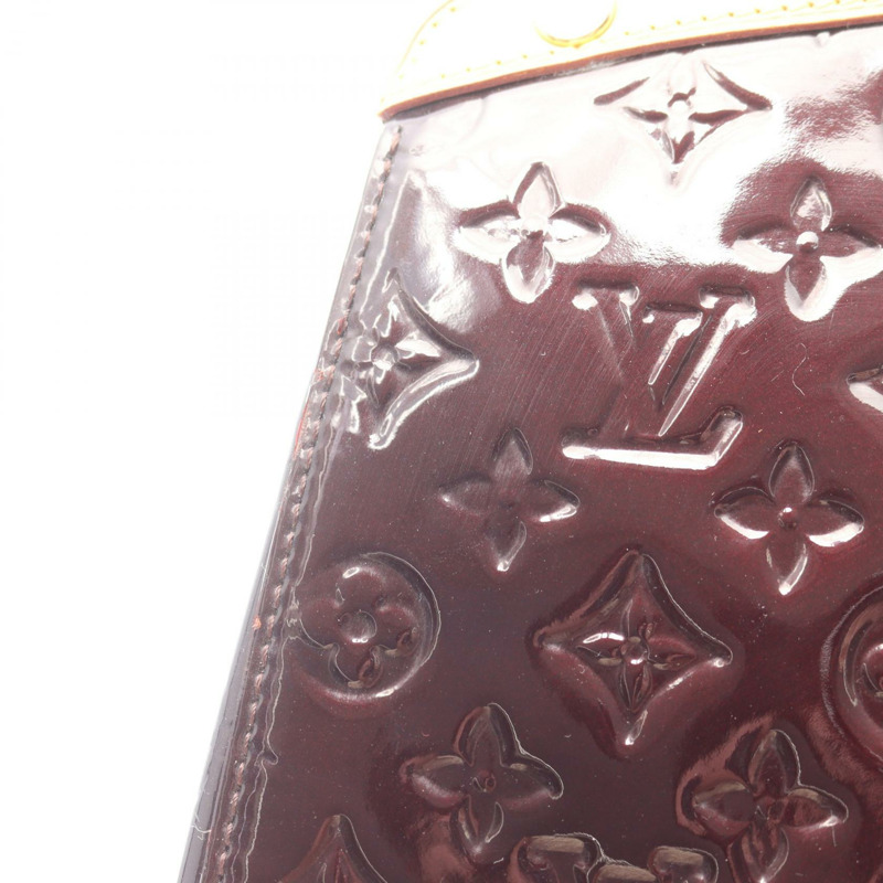 LOUIS VUITTON Brea GM 單肩托特包手提包 M91616 Vernis 皮革 Amarante 二手-7