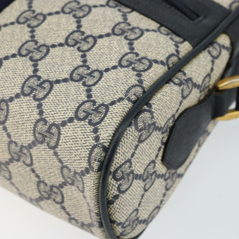 【日本直送】GUCCI GG Supreme Sherry Line 單肩包 PVC 海軍藍金色 68 02 004 正品 143204-8