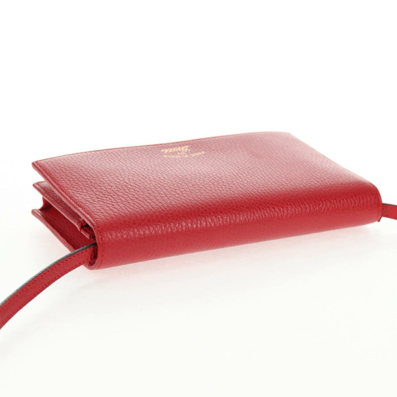 【日本直送】GUCCI 單肩皮夾 搖擺皮革 紅金色 368231 534563 正品 BA5829V-5