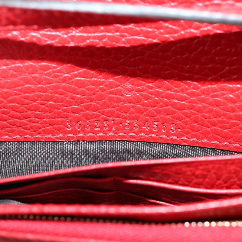 【日本直送】GUCCI 單肩皮夾 搖擺皮革 紅金色 368231 534563 正品 BA5829V-11