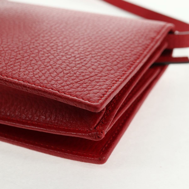 【日本直送】GUCCI 單肩皮夾 搖擺皮革 紅金色 368231 534563 正品 BA5829V-16