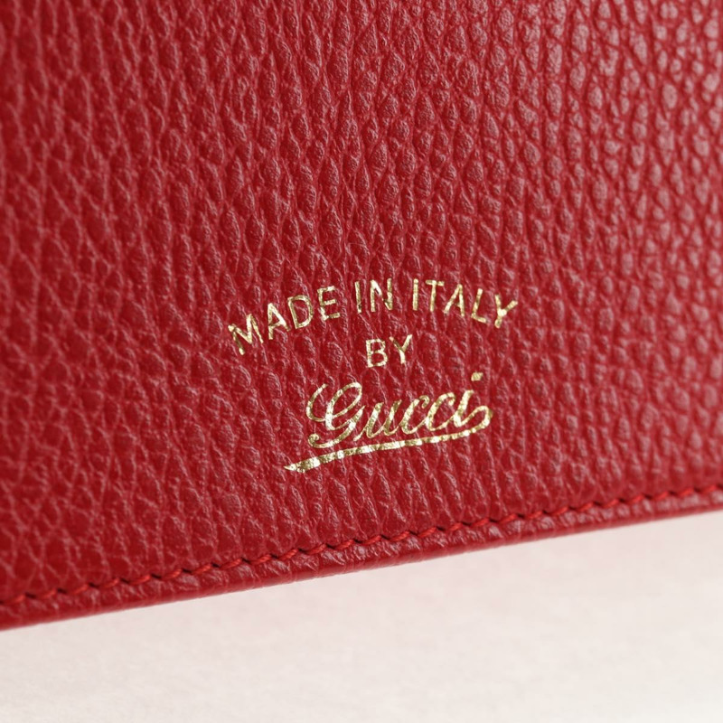 【日本直送】GUCCI 單肩皮夾 搖擺皮革 紅金色 368231 534563 正品 BA5829V-17