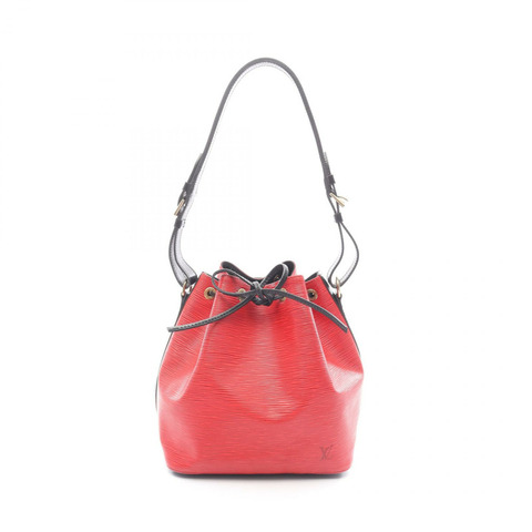 LOUIS VUITTON Petit Noe 單肩包 M44172 Epi 皮革卡斯提利亞紅黑色二手