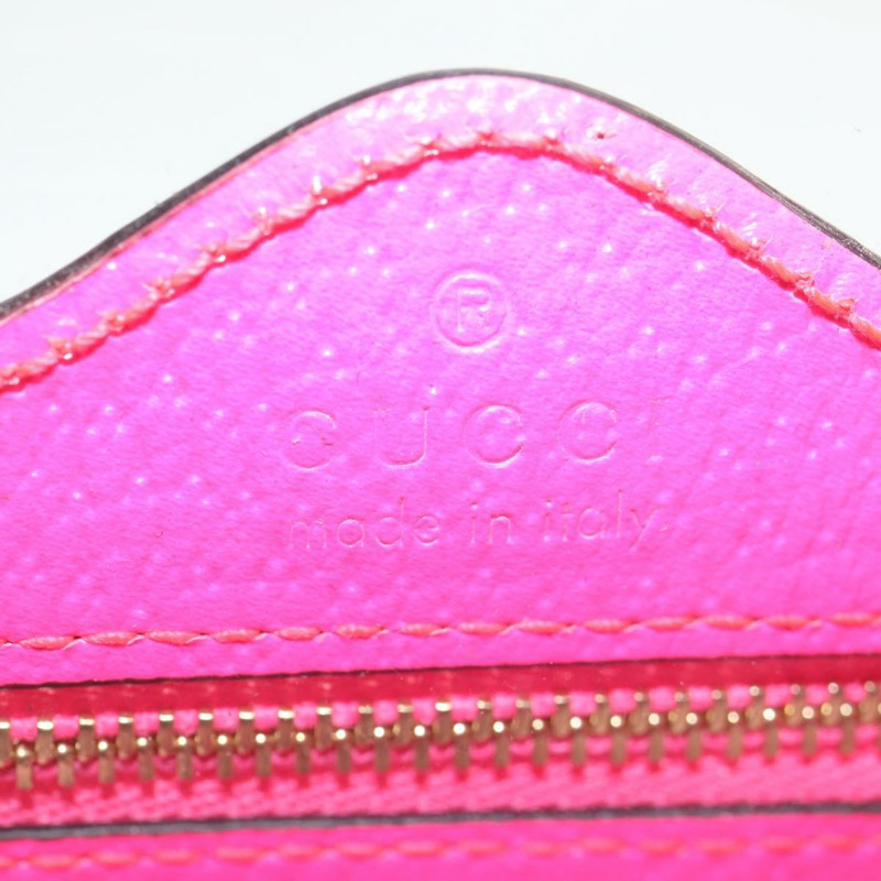 【日本直送】GUCCI Web Sherry Line 單肩包 乙烯基透明 粉紅金 517350 正品 143984V-23