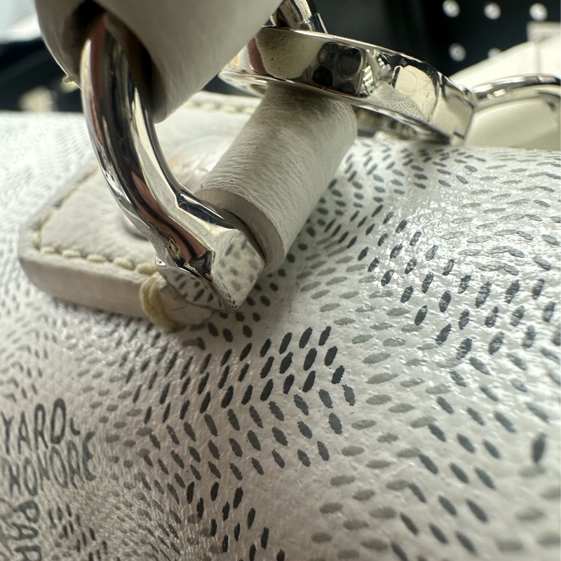 GOYARD Saint Léger 白色印字款背包-7