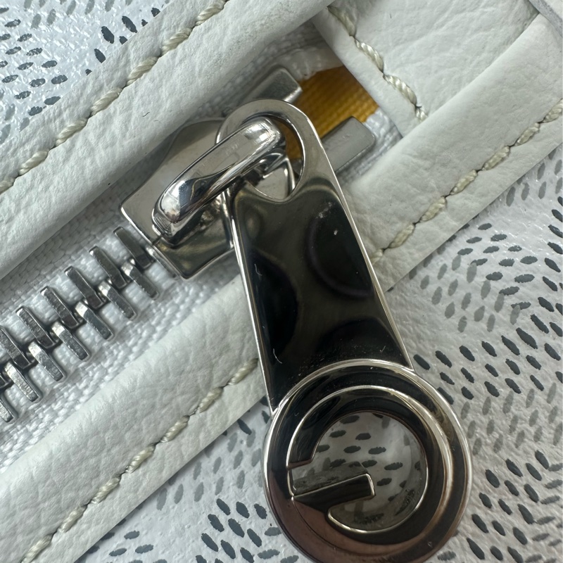 GOYARD Saint Léger 白色印字款背包-14