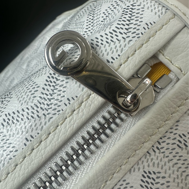 GOYARD Saint Léger 白色印字款背包-15