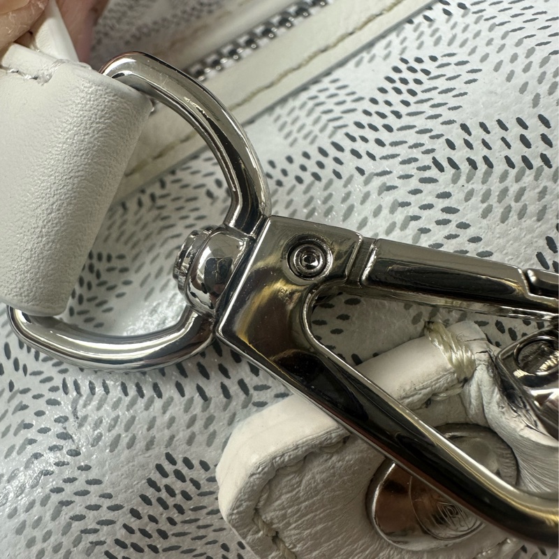 GOYARD Saint Léger 白色印字款背包-16