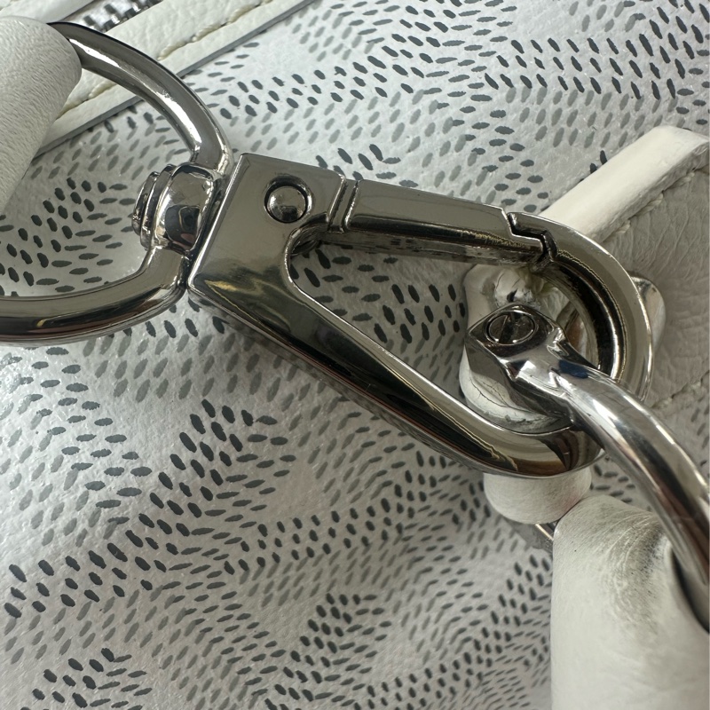 GOYARD Saint Léger 白色印字款背包-17