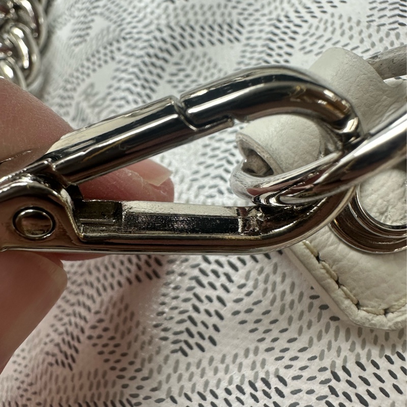 GOYARD Saint Léger 白色印字款背包-20