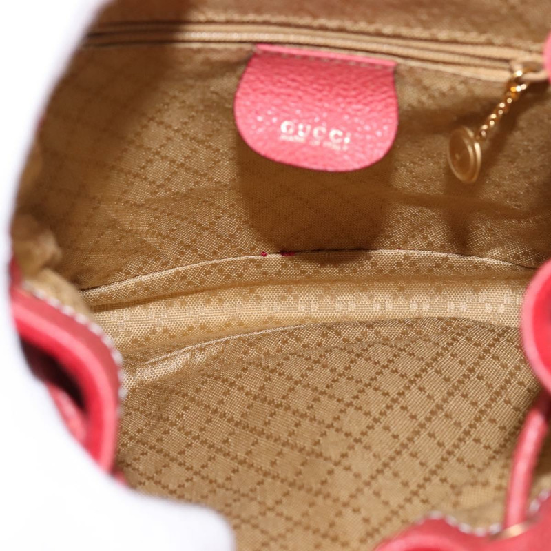 【日本直送】GUCCI 竹子背包 絨面革 紅金色 正品 BA6144-10