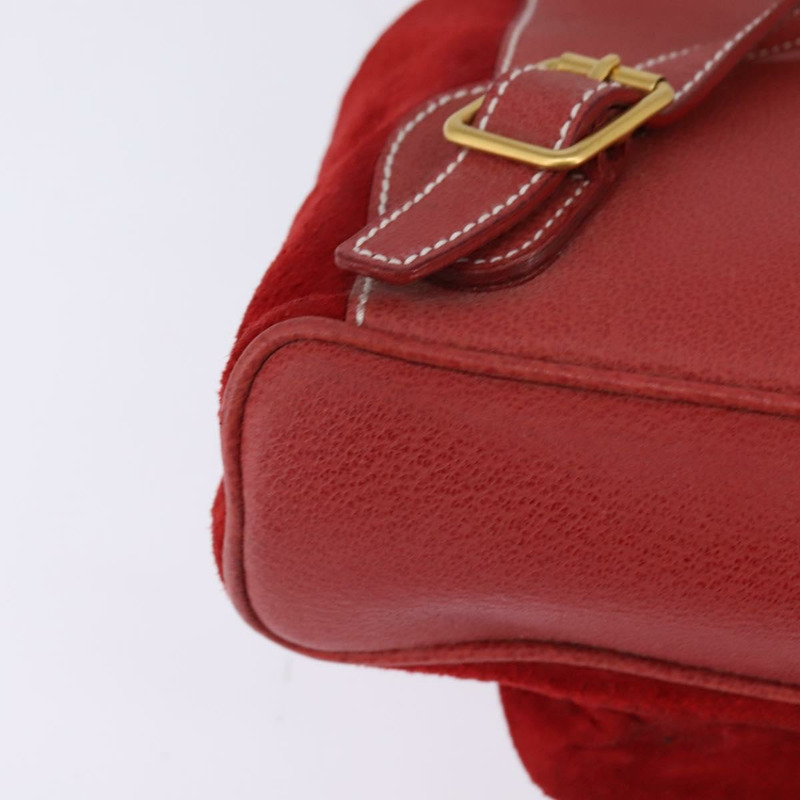 【日本直送】GUCCI 竹子背包 絨面革 紅金色 正品 BA6144-16