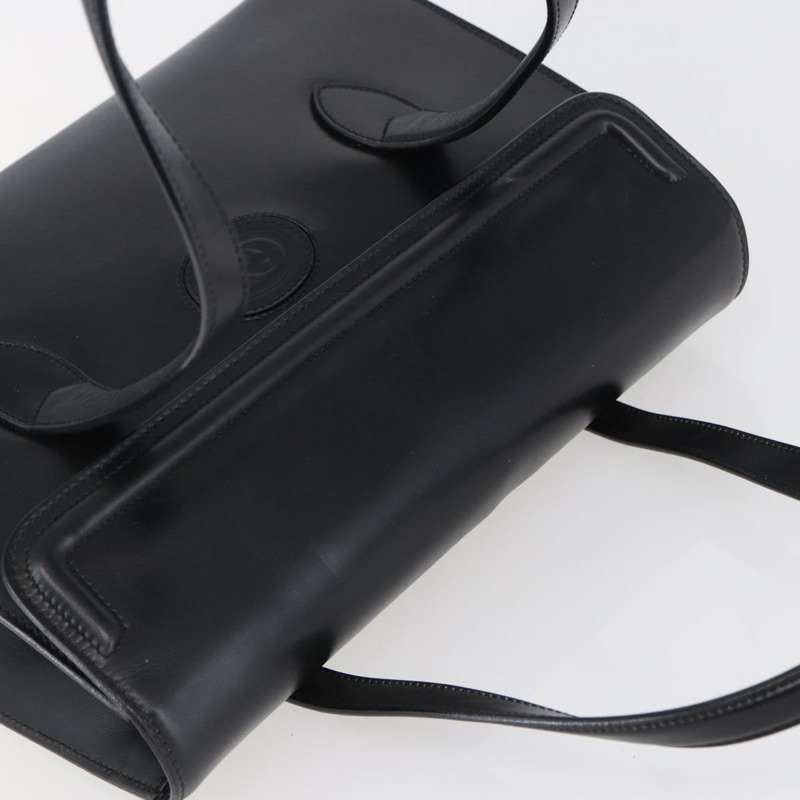 【日本直送】GUCCI 手提包 皮革 黑金色 000 46 0079 正品 BA6441-5