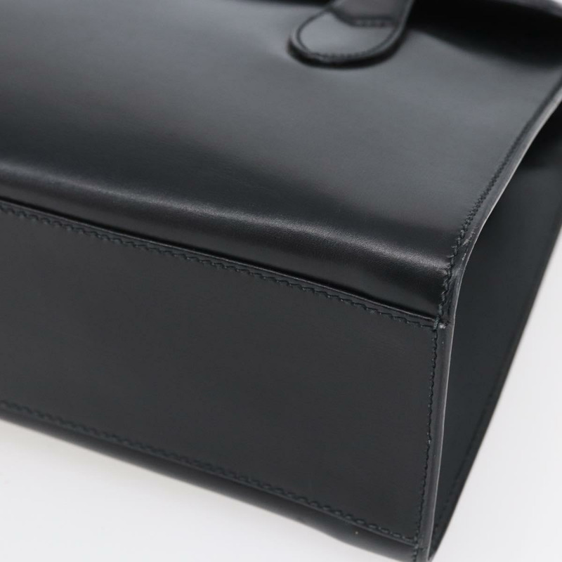 【日本直送】GUCCI 手提包 皮革 黑金色 000 46 0079 正品 BA6441-8