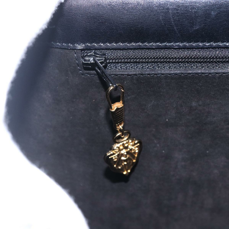 【日本直送】GUCCI 手提包 皮革 黑金色 000 46 0079 正品 BA6441-18