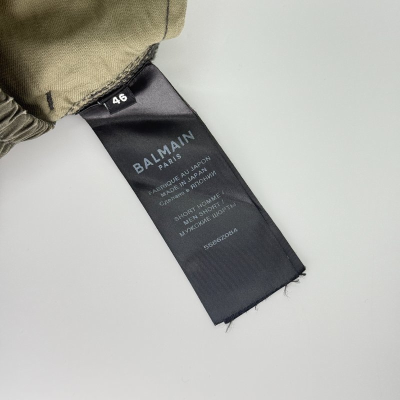 BALMAIN 迷彩 拉鍊口袋 鬆緊褲腰 短褲 IT46-6