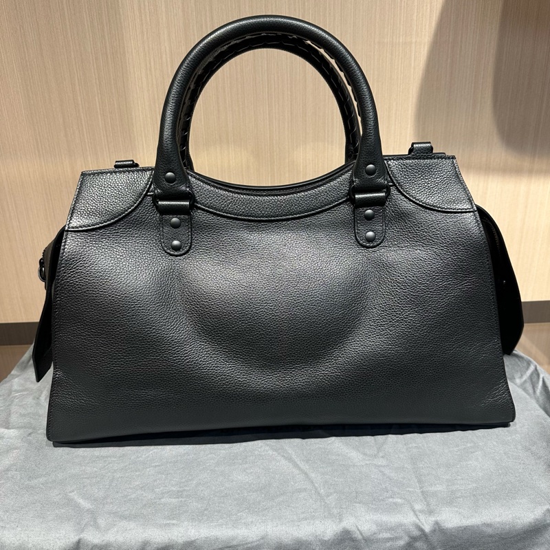 Balenciaga巴黎世家 Neo Classic 双提手手柄 斜挎单肩手提包-6