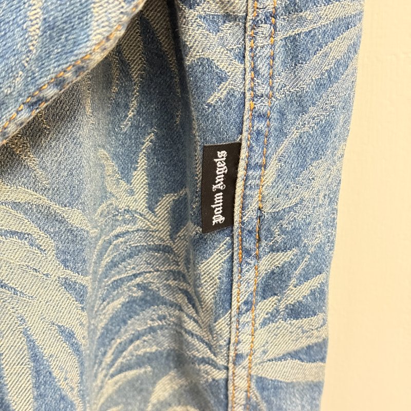 Palm Angels 棕櫚葉 牛仔 漸變 襯衫外套 XS-3