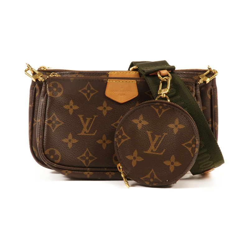 LOUIS VUITTON Monogram Multi Pochette Accessoires金扣肩背袋-0