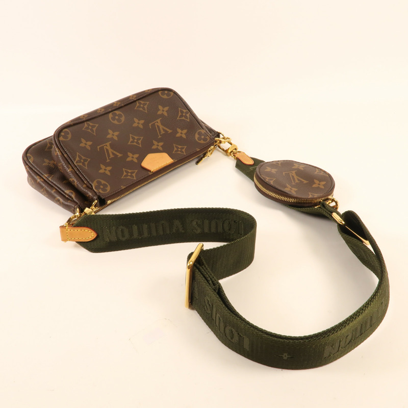 LOUIS VUITTON Monogram Multi Pochette Accessoires金扣肩背袋-6