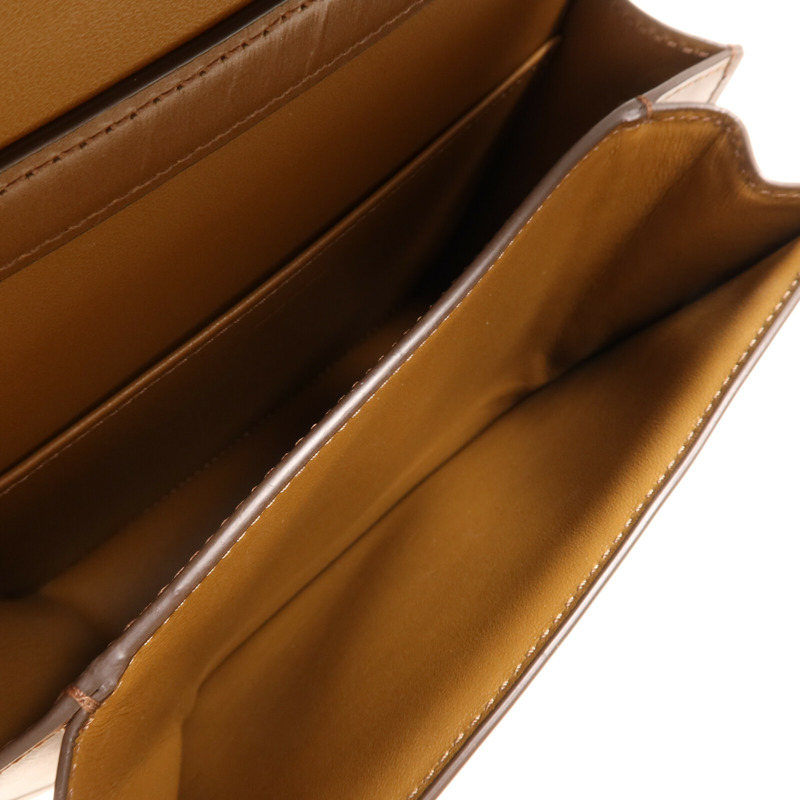CELINE 牛皮皮革Mini Classic Box金扣肩背袋-4