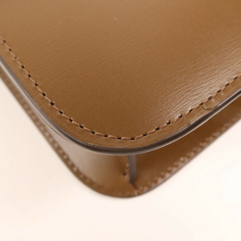 CELINE 牛皮皮革Mini Classic Box金扣肩背袋-10