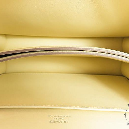 【巴黎站二手名牌專賣店】*現貨*HERMES 愛馬仕 真品*W刻米爾頓黃銀釦MINI ROULIS豬鼻子肩背斜背包18-3