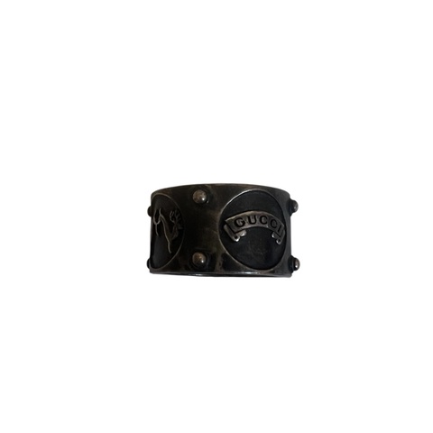 Gucci 馬銜鍊寬版戒指