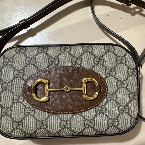 GUCCI Horsebit 1955 馬銜釦拉鍊斜背相機包-5