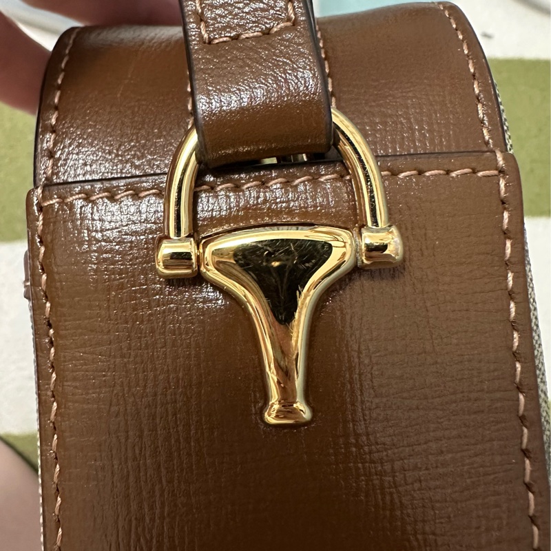 GUCCI Horsebit 1955 馬銜釦拉鍊斜背相機包-7