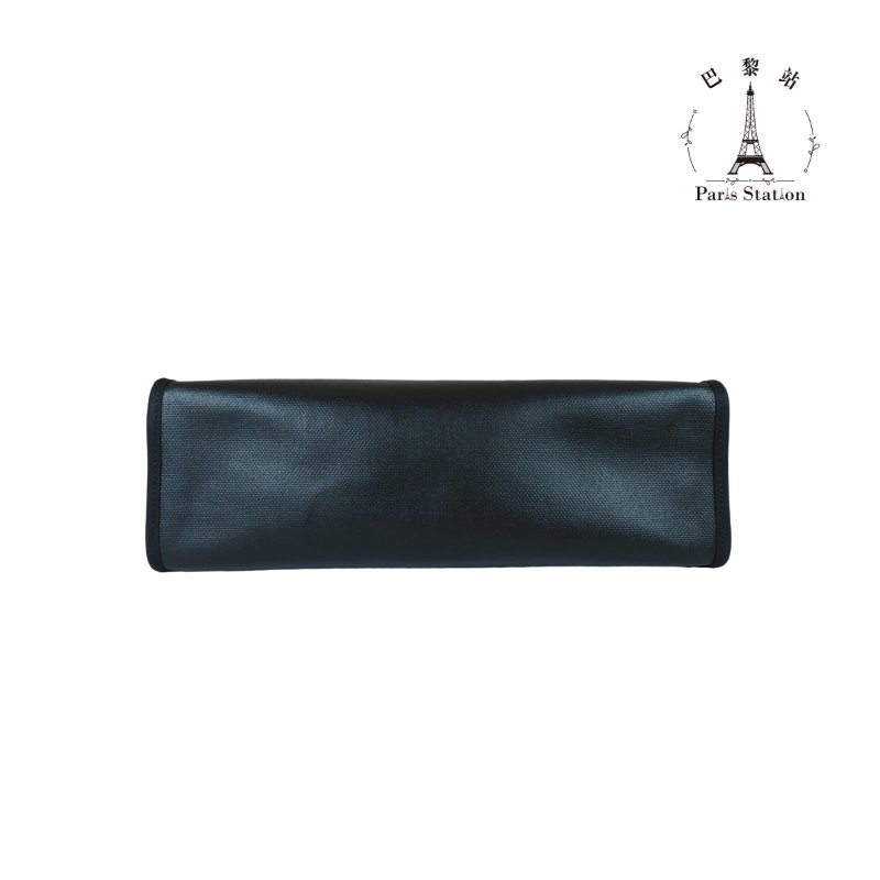 【巴黎站二手名牌專賣店】*現貨*HERMES 愛馬仕 真品*C刻HERBAG31黑防水布/黑皮革銀釦手提斜背包-2
