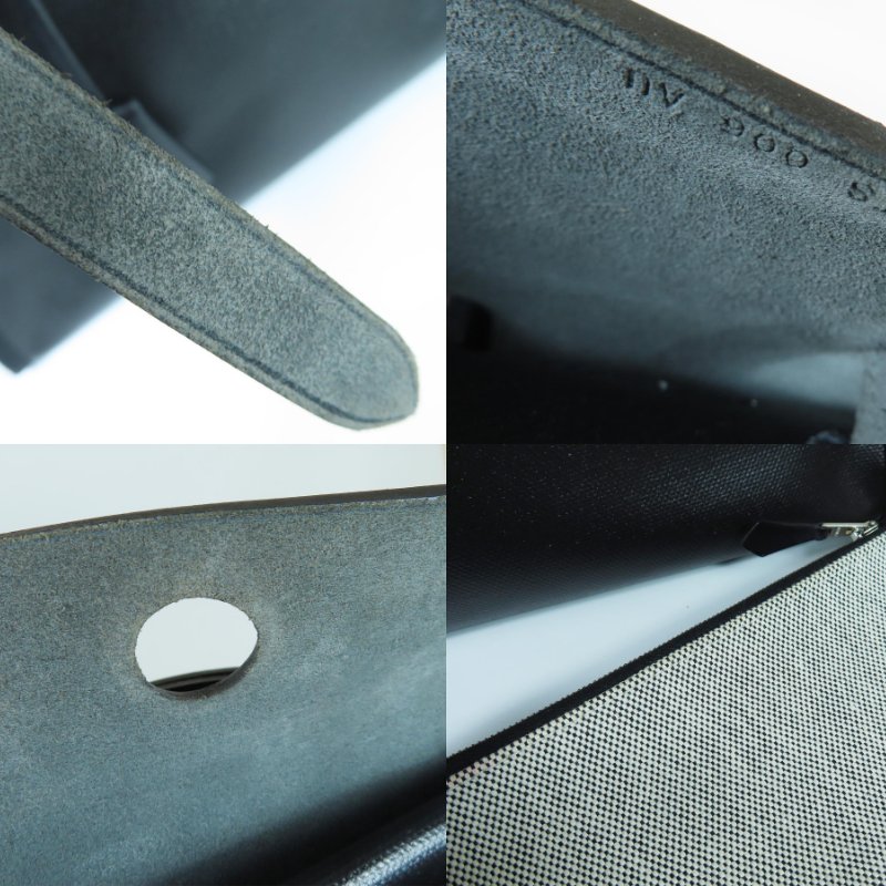 【巴黎站二手名牌專賣店】*現貨*HERMES 愛馬仕 真品*C刻HERBAG31黑防水布/黑皮革銀釦手提斜背包-8