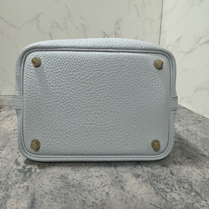 Hermes 愛馬仕 Picotin菜籃子18/聖杯藍/Z刻-4
