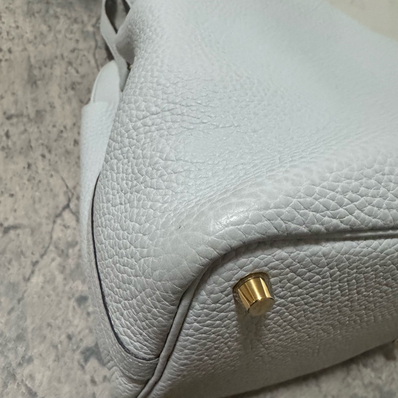 Hermes 愛馬仕 Picotin菜籃子18/聖杯藍/Z刻-14