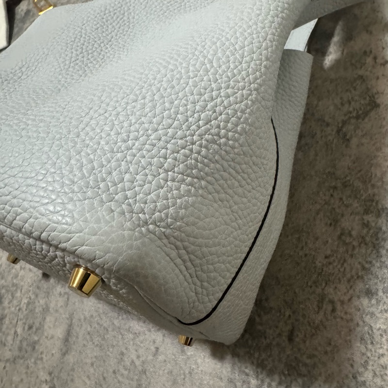 Hermes 愛馬仕 Picotin菜籃子18/聖杯藍/Z刻-17