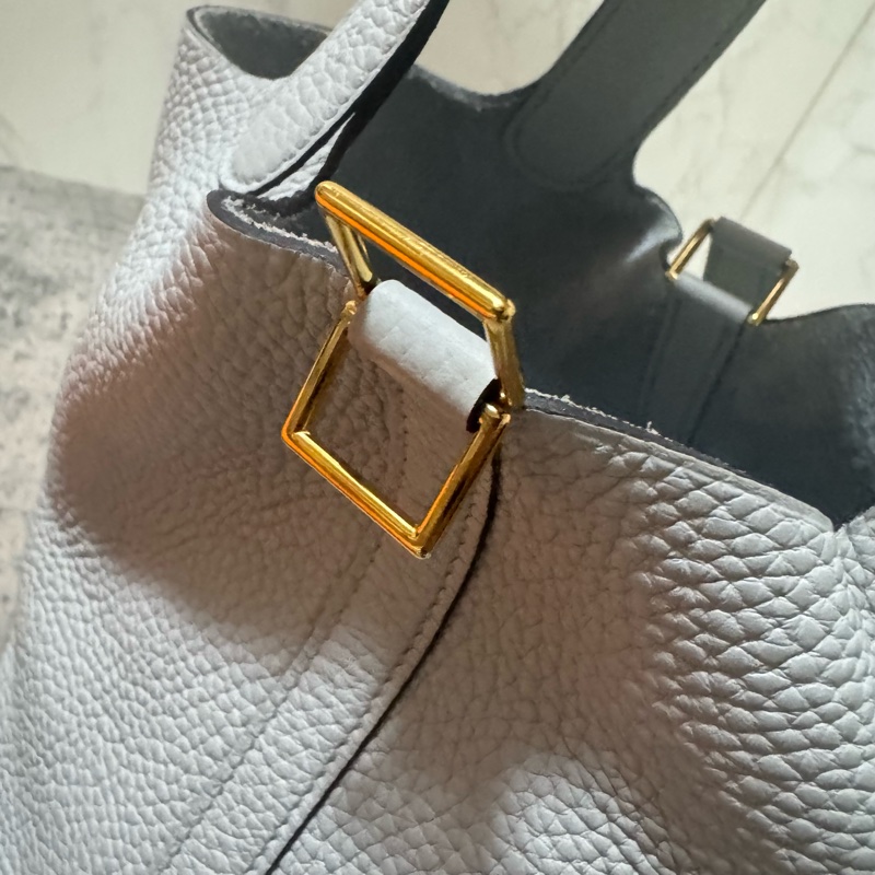 Hermes 愛馬仕 Picotin菜籃子18/聖杯藍/Z刻-18