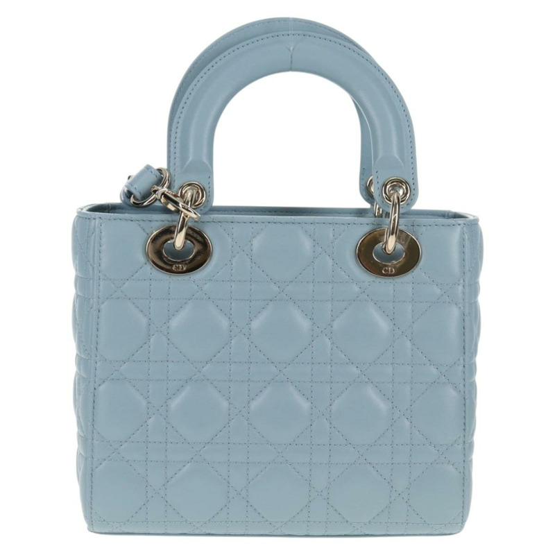 【日本直送】Christian Dior Canage 手提包 皮革 2 可選 淺藍色 金色 正品 135403M-1