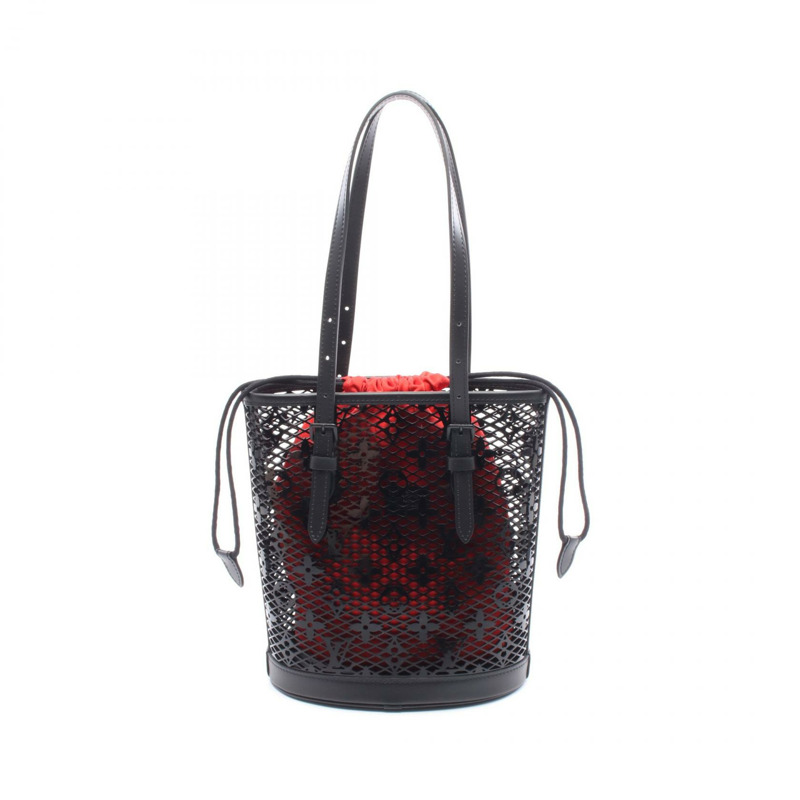 LOUIS VUITTON 水桶包 PM 單肩包 手提包 M20352 Monogram Lace 黑色 二手 女款-0
