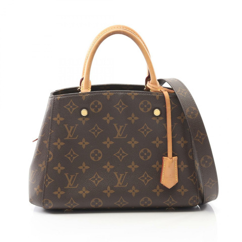 LOUIS VUITTON Montaigne BB 單肩斜背包手提包 M41055 字母組合 二手